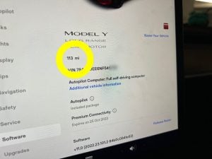 How to see odometer milage in a Tesla?