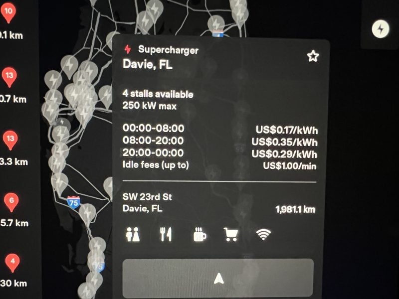 Davie, FL - $0.17-0.35/kWh based on time of day