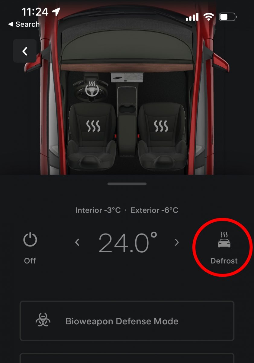 How to open a frozen Tesla door handle