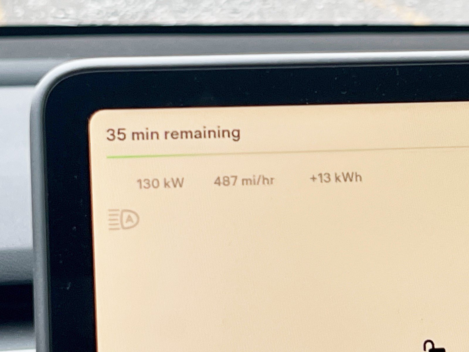 Charging tesla on CCS at 130kW