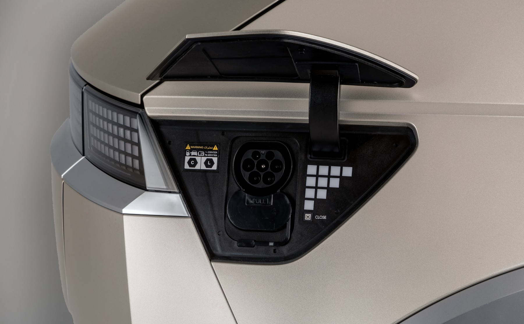 Chargeport location of Ioniq 5