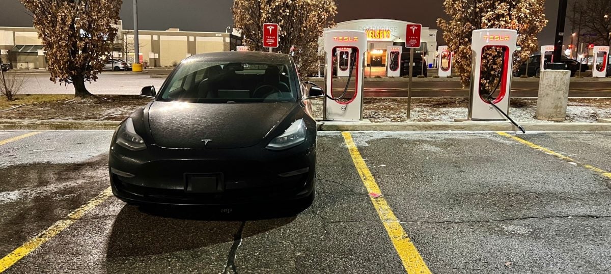 Model 3 Loaner car supercharging