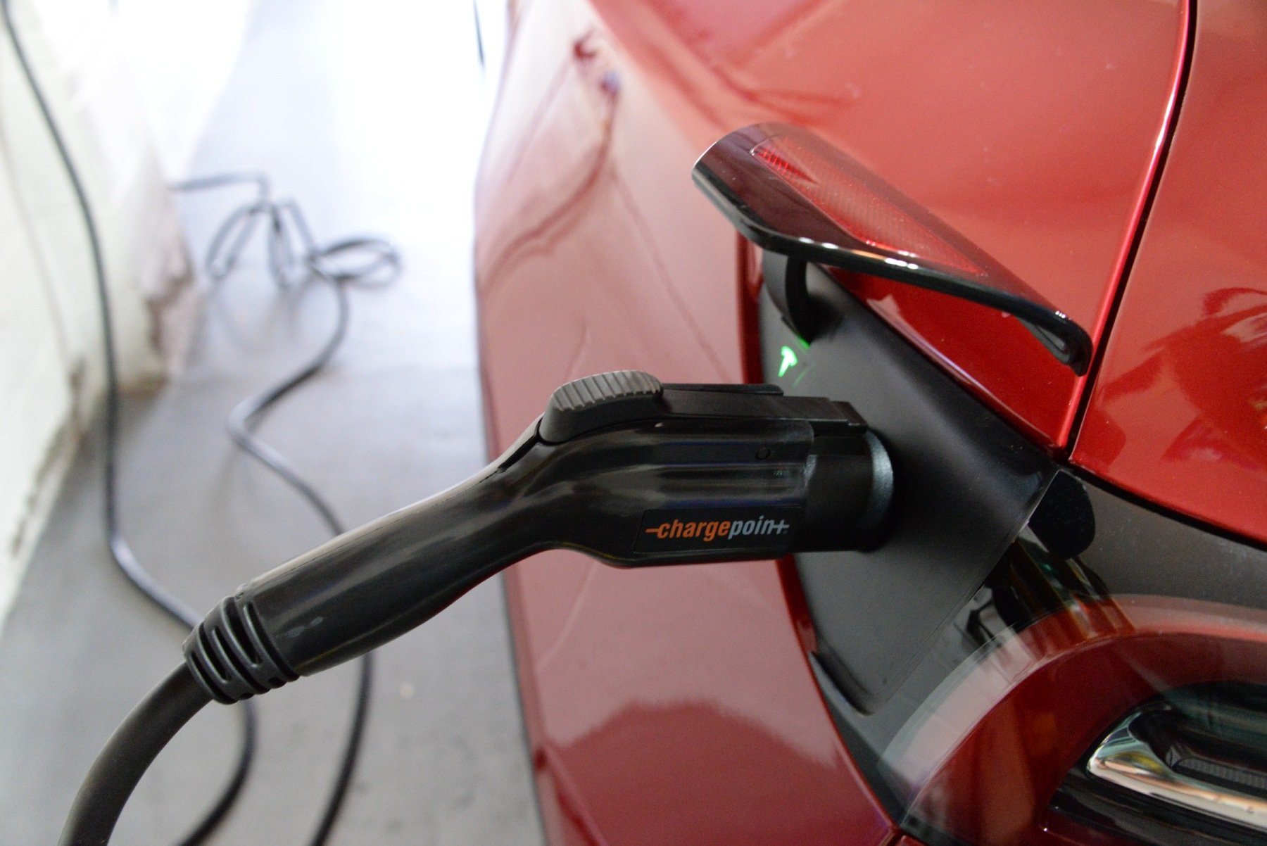 Charging port location, tesla model Y.