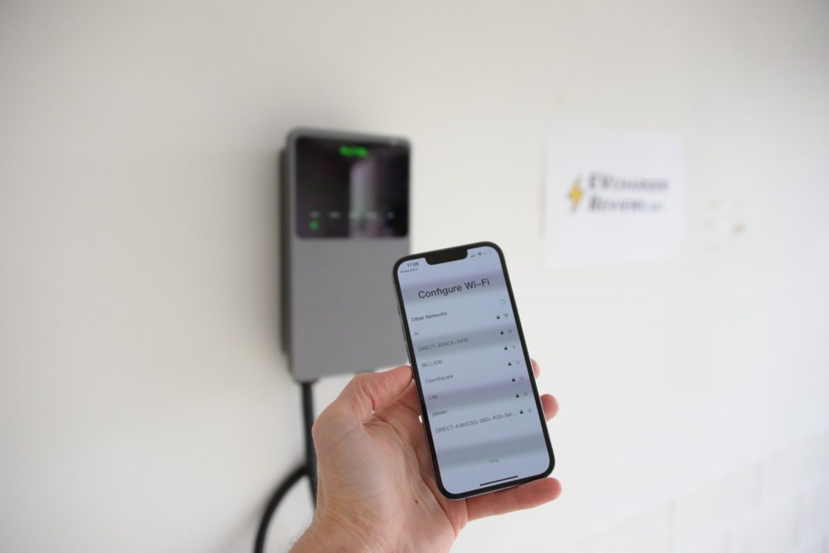 Autel MaxiCharger Wifi setup screen