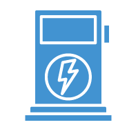 DC charging station icon