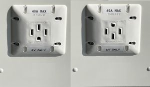 Which way is up on the NEMA 14-50 outlet?
