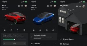 Easily swipe between cars and Tesla products in the app