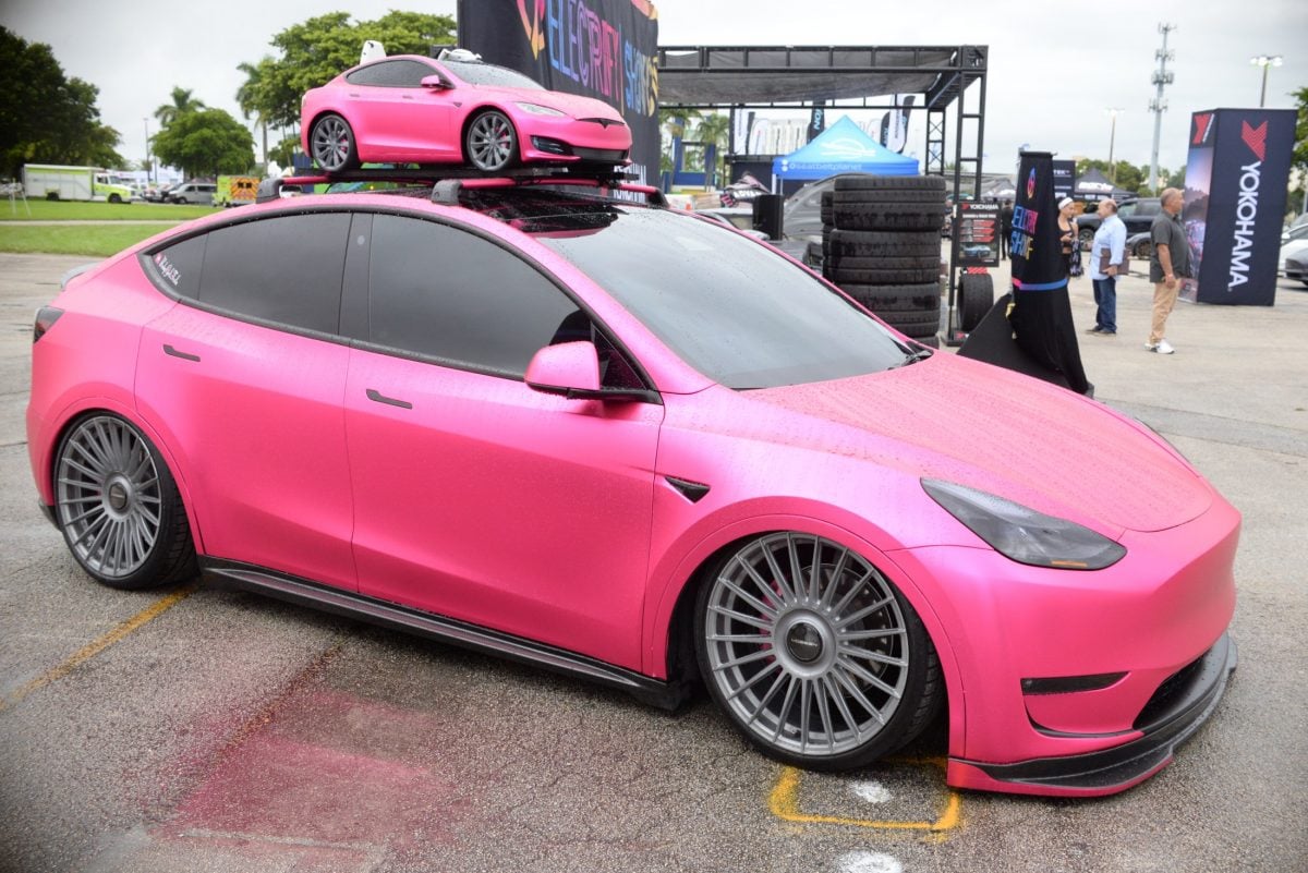 pink Model Y