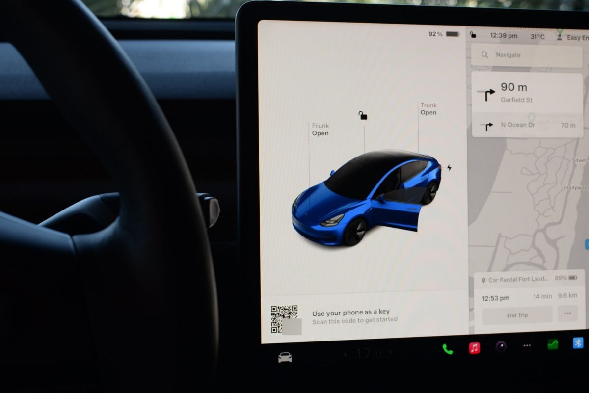 Tesla QR code for app access for fleet vehicles