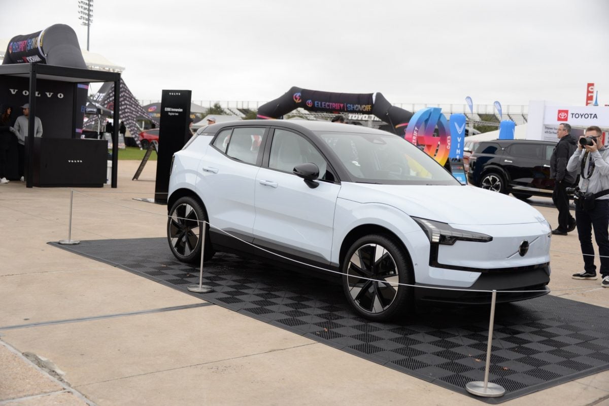Volvo brought a prototype of their exciting upcoming EX30