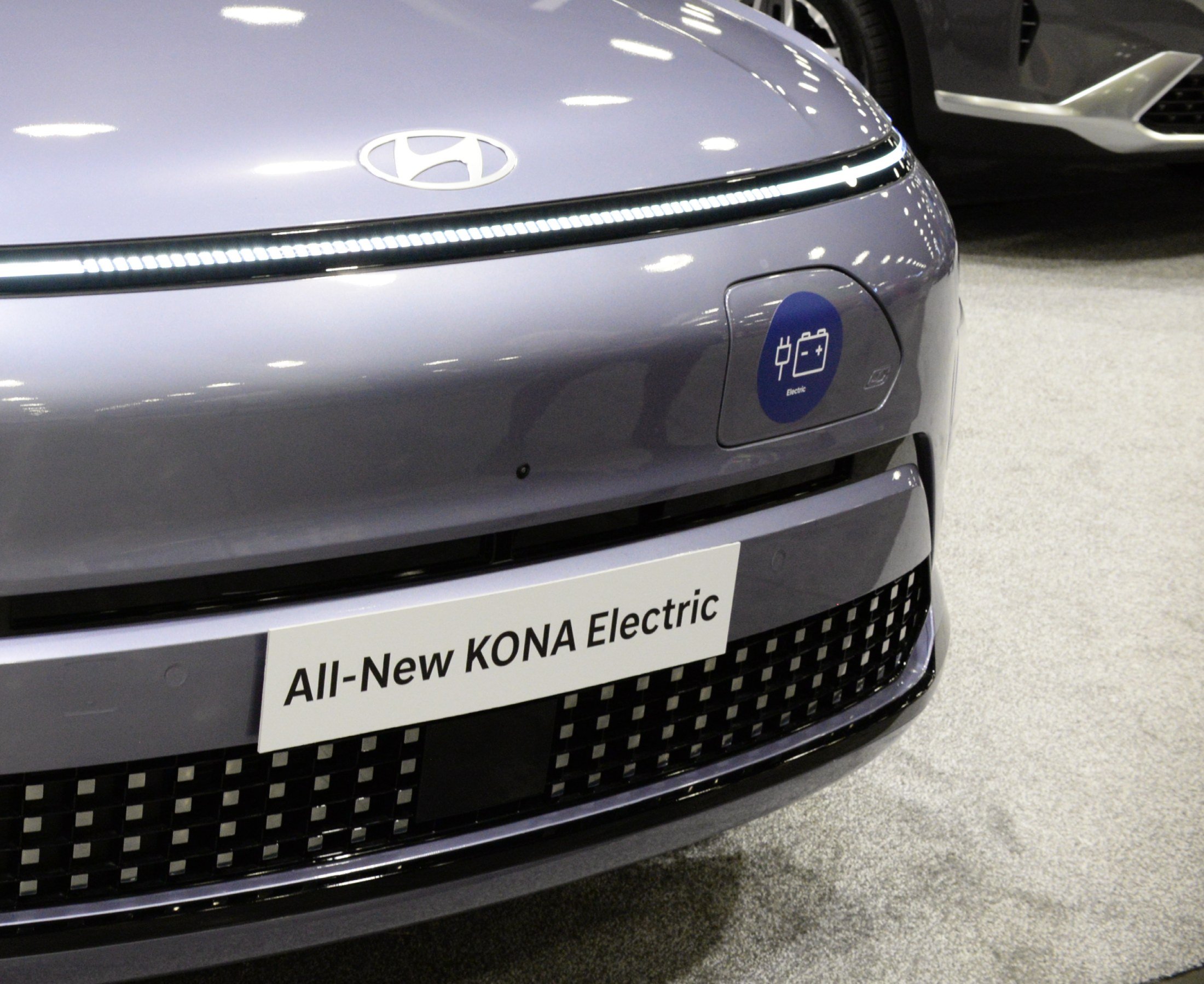 Kona EV 2024 refresh - charging port door