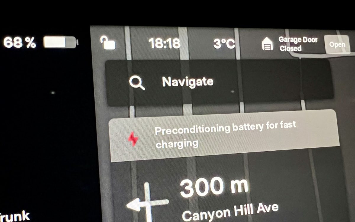 Battery preconditioning on a Tesla.