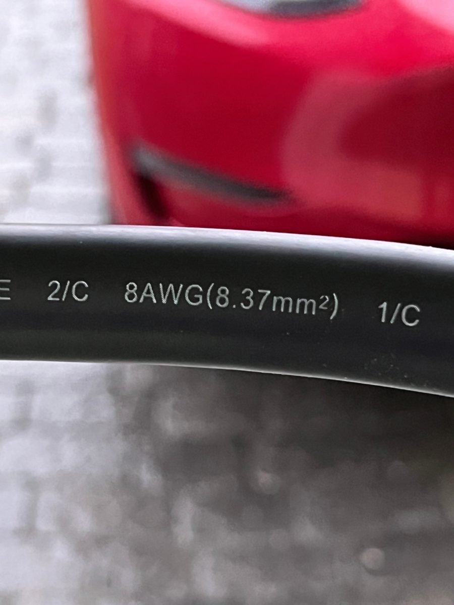 8 AWG gauge cable