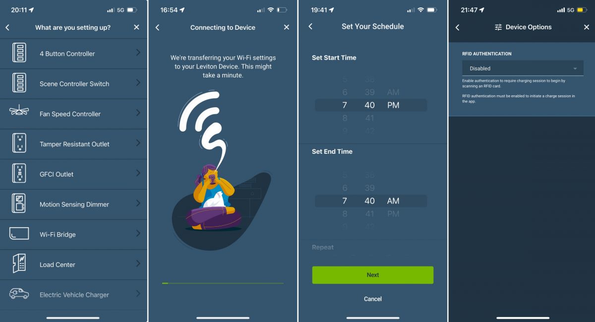 My Leviton App for ev charging